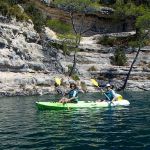 sortie kayak sur le lac d'Esparron de Verdon