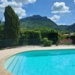 Farniente au bord de la piscine entourée de verdure Farniente au bord de la piscine entourée de verdure
