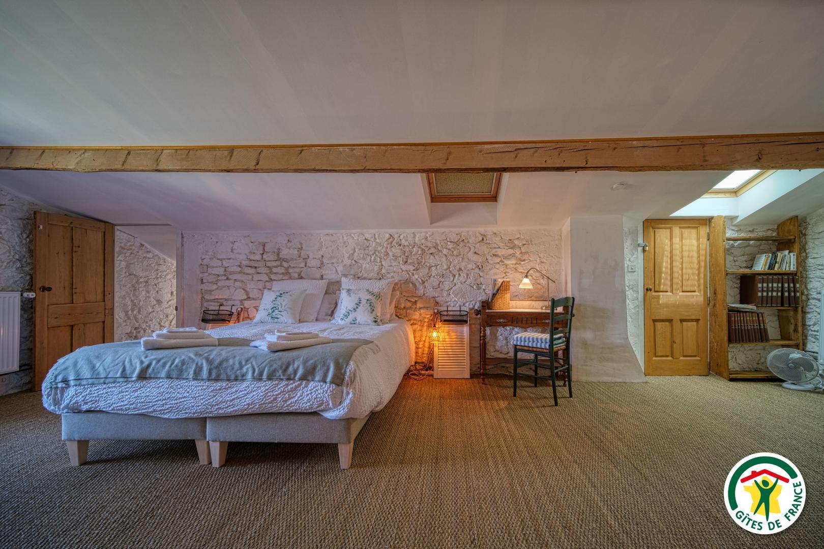 La chambre avec 4 lits simples (80x200) jumelables en 2 lits doubles (160x200cm) photo 5