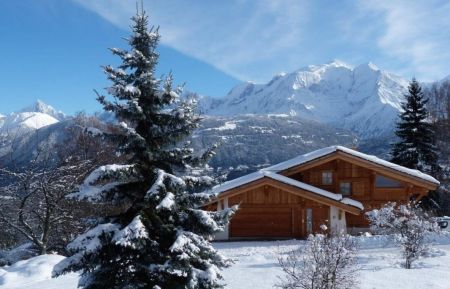vue générale en hiver Gîte n°83082 Combloux - Haute-Savoie - vue générale en hiver